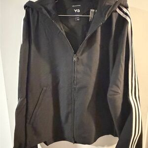 Adidas Y-3 Black Performance Jacket with Wire Trim - Medium